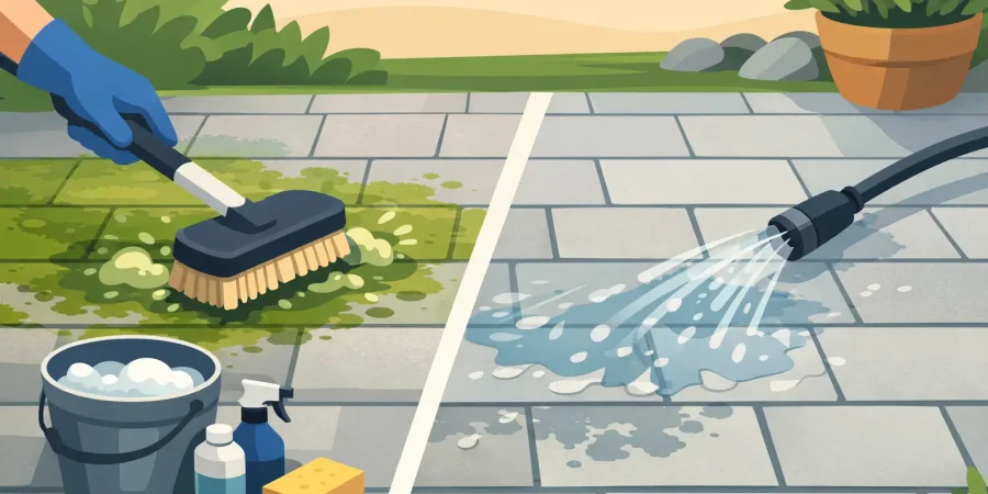 How to Remove Algae from Paving Properly