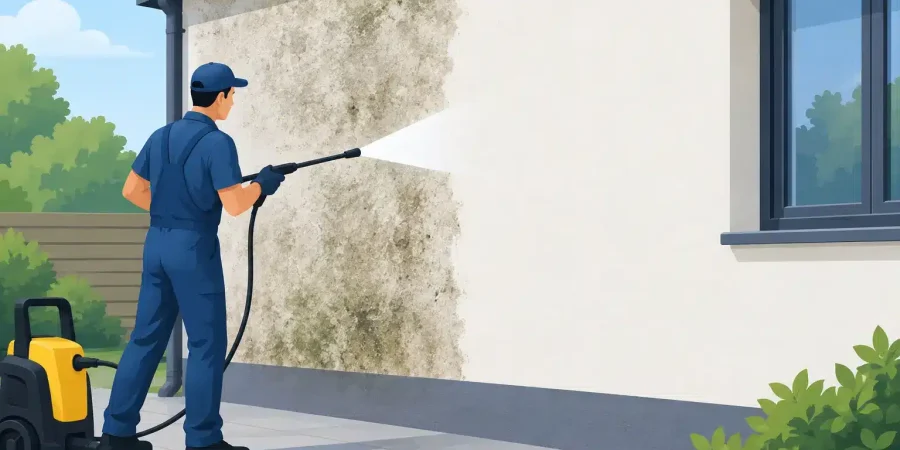 Professional Render Stain Removal Service