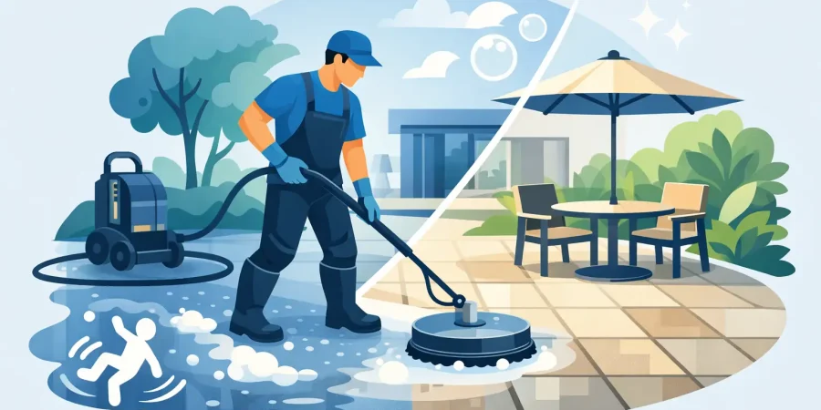 Slippery Patio Cleaning Service That Works