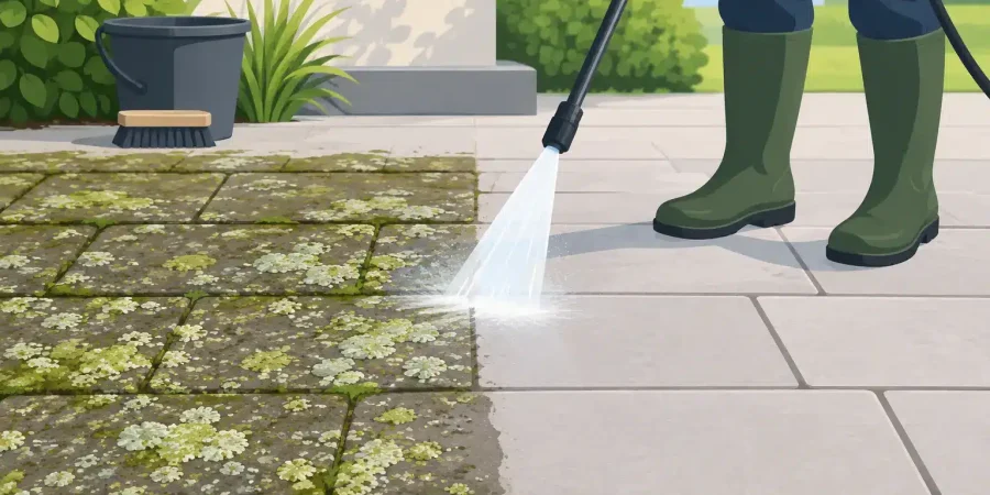 What Removes Lichen From Paving Properly?